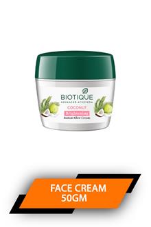 Biotique Face Cream Coconut Brightening  50gm